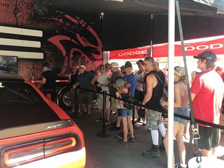 people waiting in line