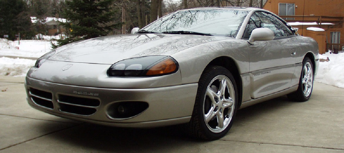 Front end of silver Dodge Stealth