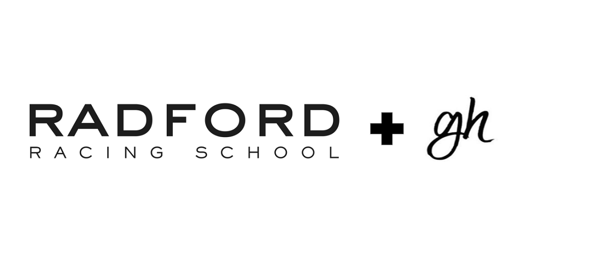 Radford Racing School and Gabriel Hernandez logos