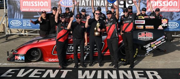 Hagan Takes Back-to-Back Wins in TSR Direct Connection Dodge//SRT® Hellcat Funny Car in Tough Track Conditions at NHRA Route 66 Nationals