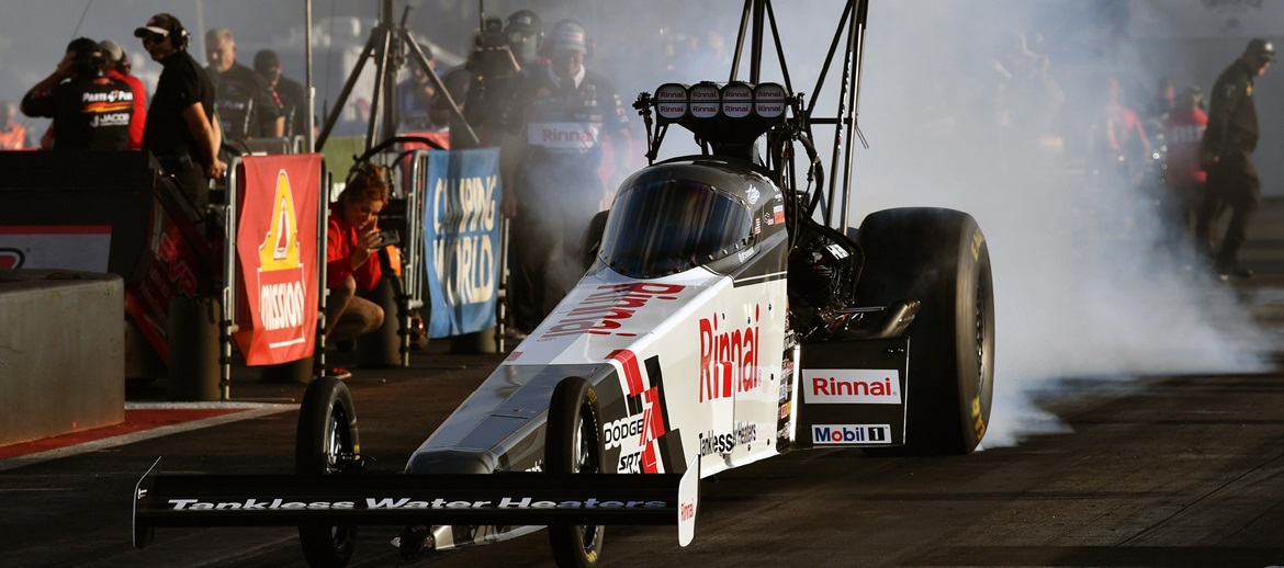 Stewart Misses by Inches in Quarterfinals at NHRA New England Nationals, Hagan’s Funny Car Winning Streak in Dodge//SRT® Hellcat Ends at Epping