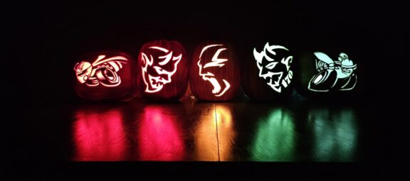 Custom Pumpkin Carving Stencils So You Can Bring All the Dodge Muscle to Your Halloween!