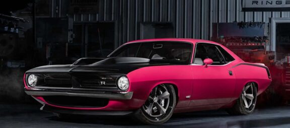 Ringbrothers Reinvents a Classic: SRT<sup>®</sup> Hellcat-Powered Plymouth Barracuda Steals the Show at SEMA